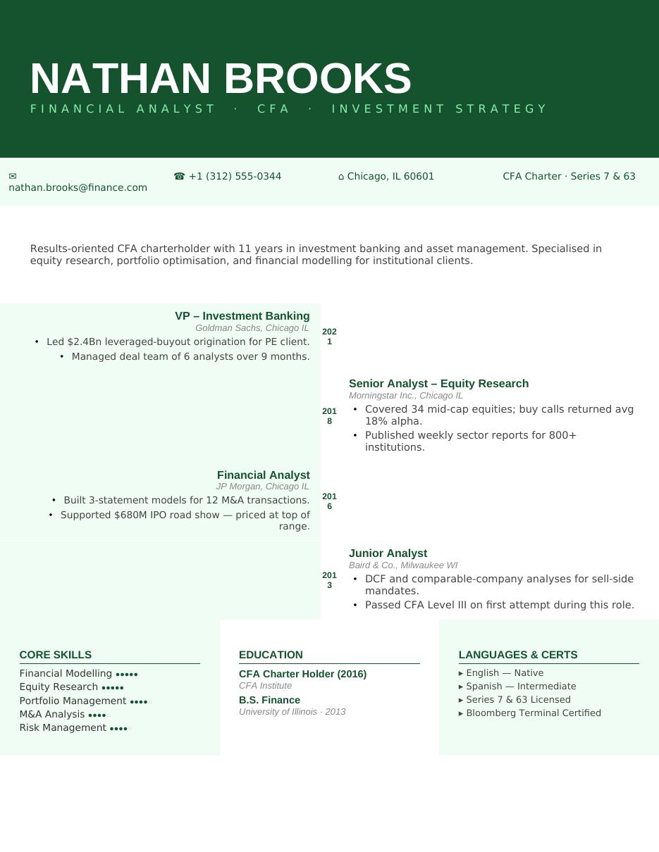 Timeline Spine CV template preview